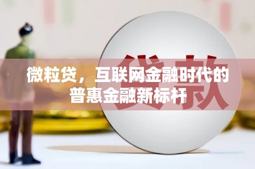 陆良微粒贷，互联网金融时代的普惠金融新标杆