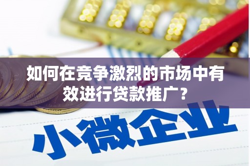 陆良如何在竞争激烈的市场中有效进行贷款推广？