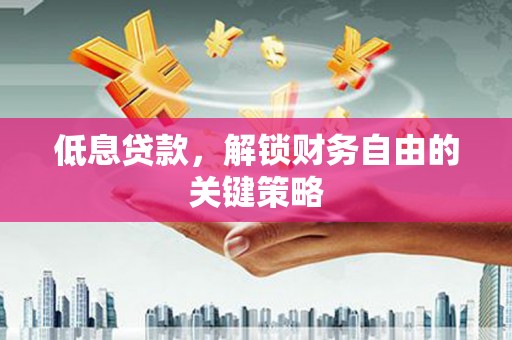 陆良低息贷款，解锁财务自由的关键策略