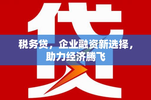 陆良税务贷，企业融资新选择，助力经济腾飞