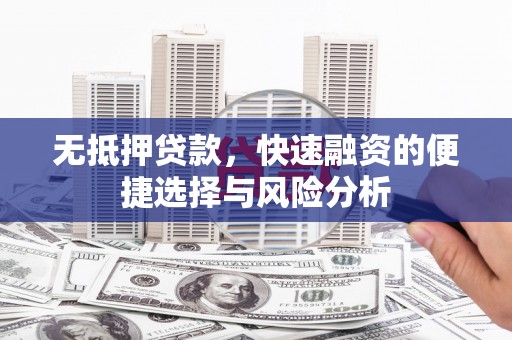 陆良无抵押贷款，快速融资的便捷选择与风险分析
