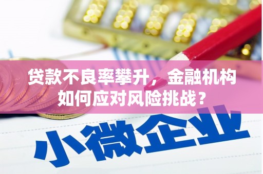 陆良贷款不良率攀升，金融机构如何应对风险挑战？