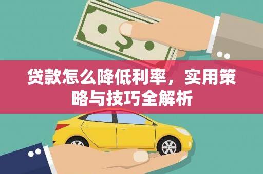 陆良贷款怎么降低利率，实用策略与技巧全解析