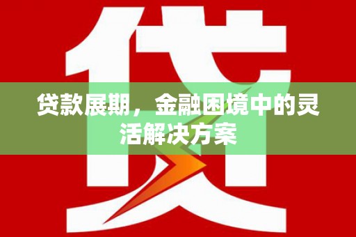 陆良贷款展期，金融困境中的灵活解决方案