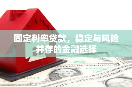 陆良固定利率贷款，稳定与风险并存的金融选择
