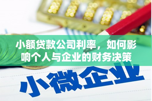 陆良小额贷款公司利率，如何影响个人与企业的财务决策