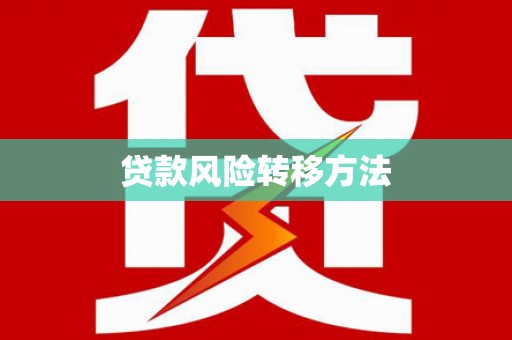 陆良贷款风险转移方法