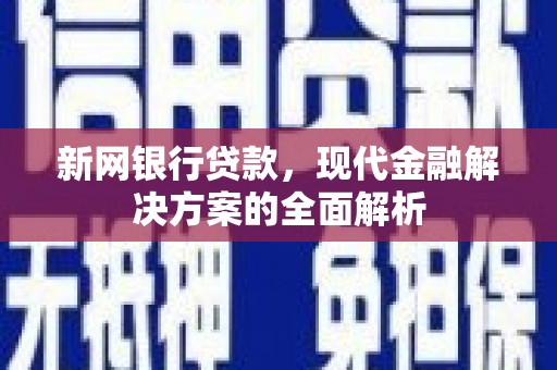 陆良新网银行贷款，现代金融解决方案的全面解析