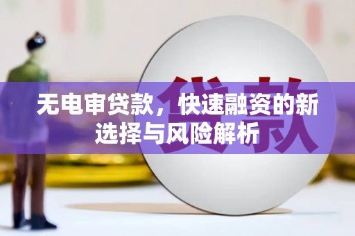 陆良无电审贷款，快速融资的新选择与风险解析