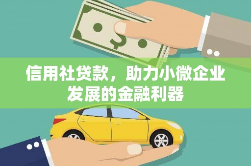 陆良信用社贷款，助力小微企业发展的金融利器