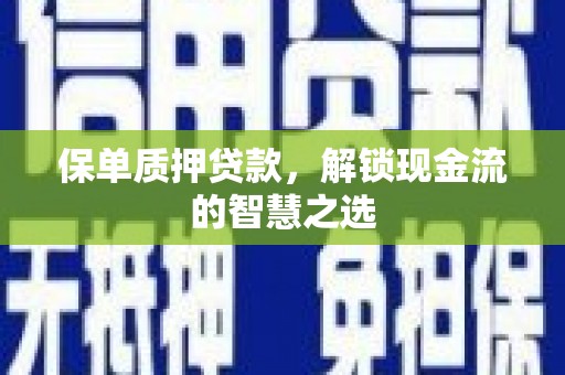 陆良保单质押贷款，解锁现金流的智慧之选