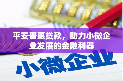 陆良平安普惠贷款，助力小微企业发展的金融利器