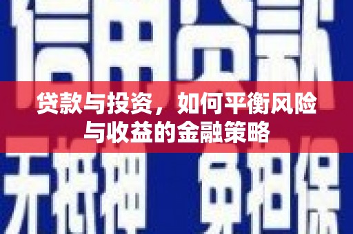 陆良贷款与投资，如何平衡风险与收益的金融策略