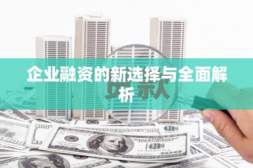 陆良企业融资的新选择与全面解析