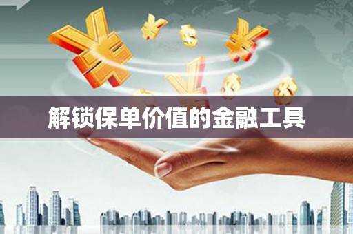 陆良解锁保单价值的金融工具